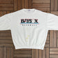 Bowie Baysox Baseball Graphic Crewneck | Size XX-Large | Vintage 1990s MiLB Baseball White Sweater | Made in USA |