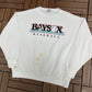 Bowie Baysox Baseball Graphic Crewneck | Size XX-Large | Vintage 1990s MiLB Baseball White Sweater | Made in USA |