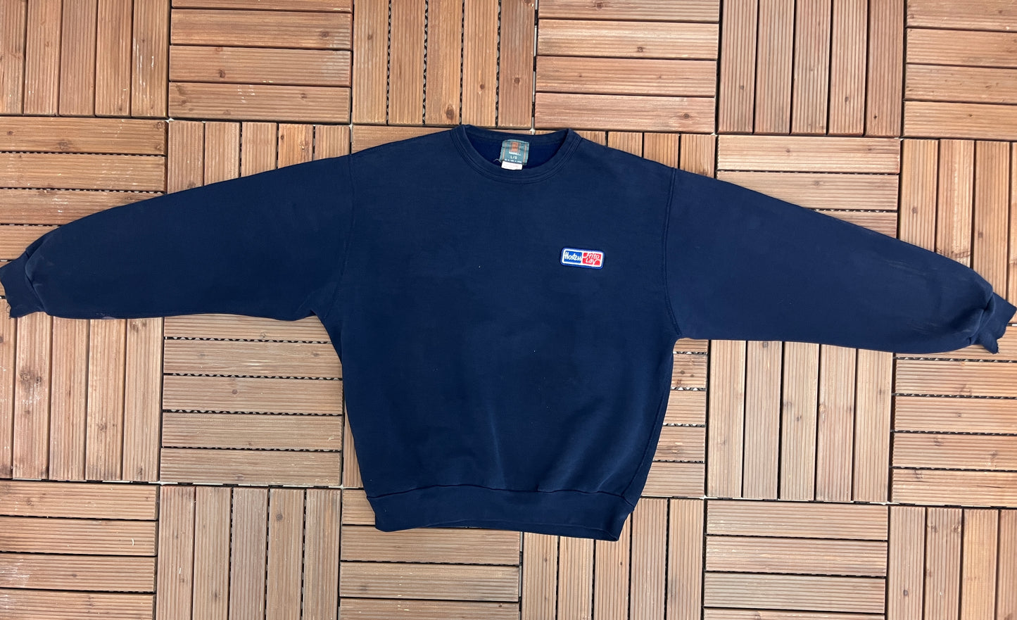 Frito-Lay Hostess Stitched Graphic Crewneck | Size Large | Vintage 2000s Promotional Blue Sweater | Free Shipping to USA |