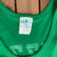 Jilly's Pizza Express Graphic Tee | Size Large | Vintage 1990s Single Stitch Green Tank Top T-Shirt |