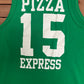 Jilly's Pizza Express Graphic Tee | Size Large | Vintage 1990s Single Stitch Green Tank Top T-Shirt |