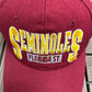 Florida State Seminoles Embroidered Graphic Hat | Snap Back | Vintage 1990s College Red Cap |