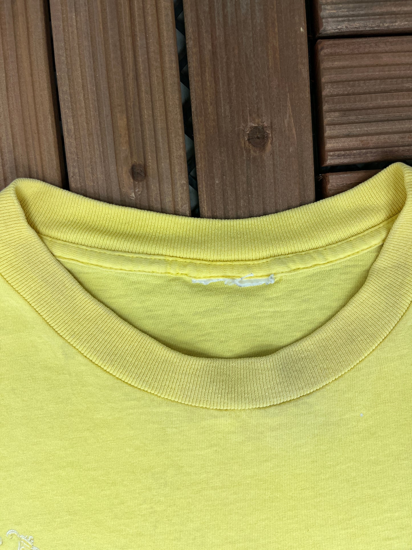 Hawaii Spell Out Graphic Tee | Size XX-Large | Vintage 1990s Single Stitch Promotional Tourist Yellow T-Shirt |