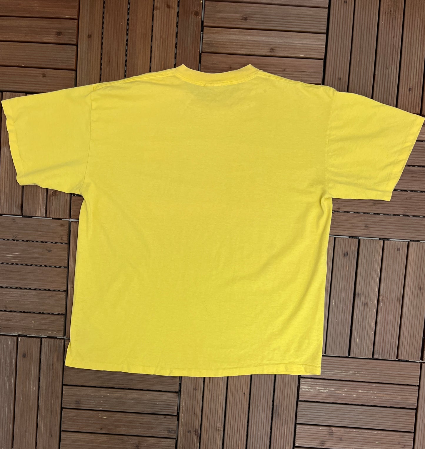 Hawaii Spell Out Graphic Tee | Size XX-Large | Vintage 1990s Single Stitch Promotional Tourist Yellow T-Shirt |