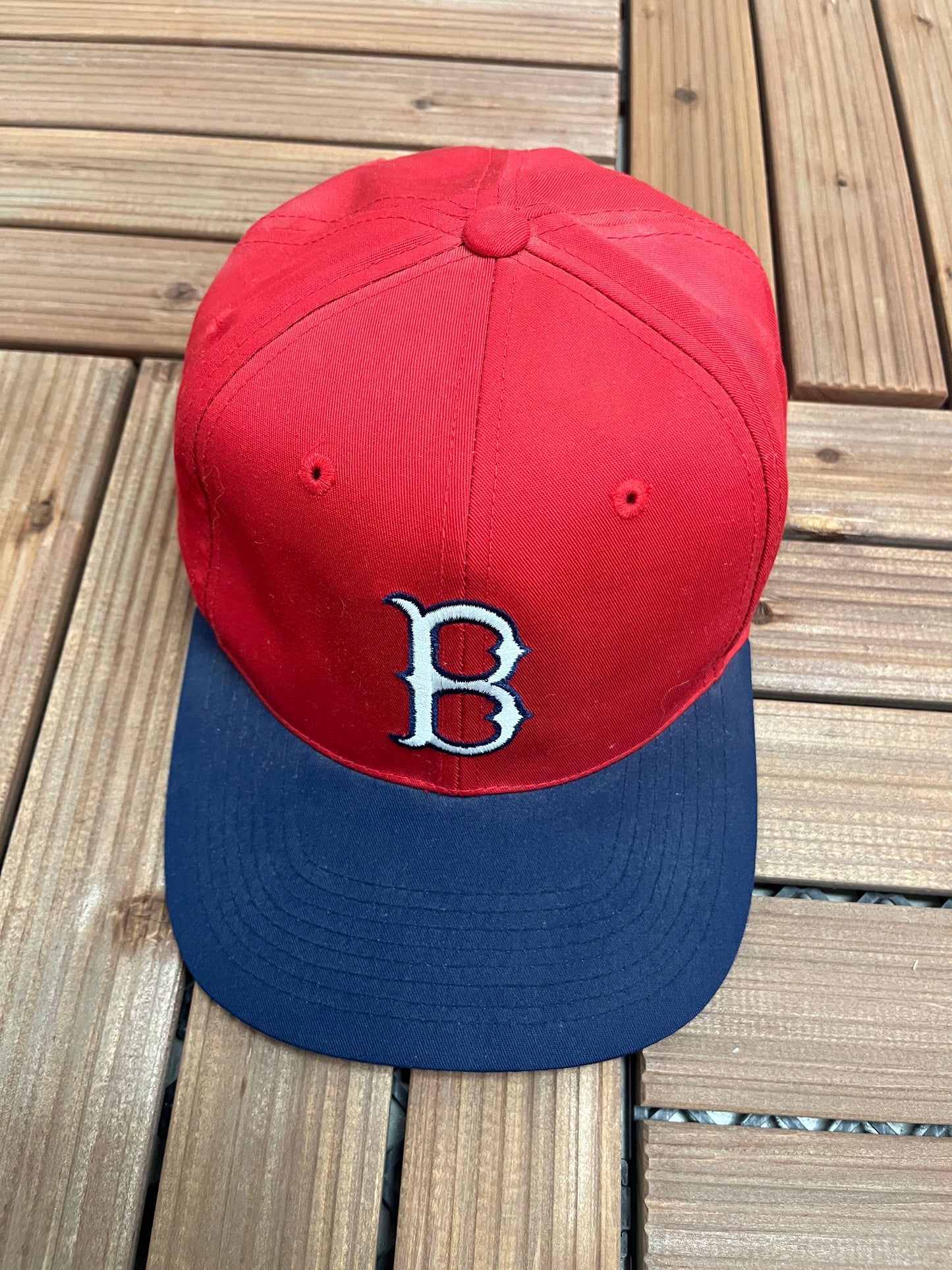 Boston Red Sox Embroidered Hat | Adjustable With Snap Back | Vintage 1990s MLB Baseball Red Baseball Cap |