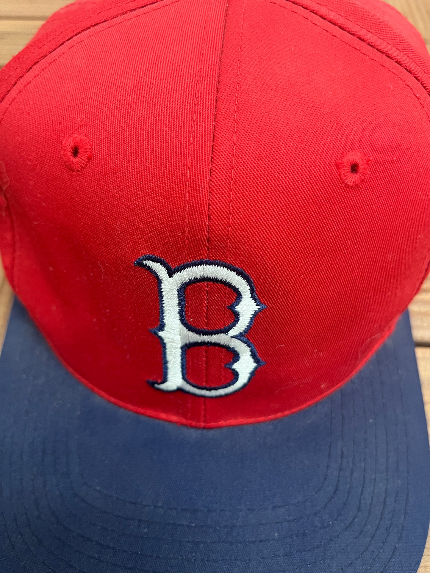 Boston Red Sox Embroidered Hat | Adjustable With Snap Back | Vintage 1990s MLB Baseball Red Baseball Cap |