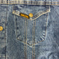 Saddle King Western by Key Blanket Denim Jacket | Size 48 / X-Large | Vintage 1990s Dark Blue Branded Jean Jacket |
