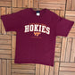 Virginia Tech Hokies Graphic Tee | Size Medium | Vintage 2000s College Sports Red T-Shirt | Free Shipping to USA |