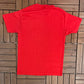 Chicago Blackhawks Graphic Tee | Size Large | Vintage 1980s Single Stitch NHL Hockey Red T-Shirt |