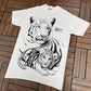 Siegfried & Roy's The Mirage Graphic Tee | One Size Fits All | Vintage 2000s Promotional Big Print White T-Shirt |