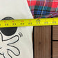 Mickey Mouse Plaid Graphic Tee | Size X-Large | Vintage 2000s Cartoon Promotional White T-Shirt |