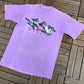 Hawaii Cat Race Graphic Tee | Size Large | Vintage 1990s Animal Promotional Purple T-Shirt | Made in USA | Free Shipping to USA |