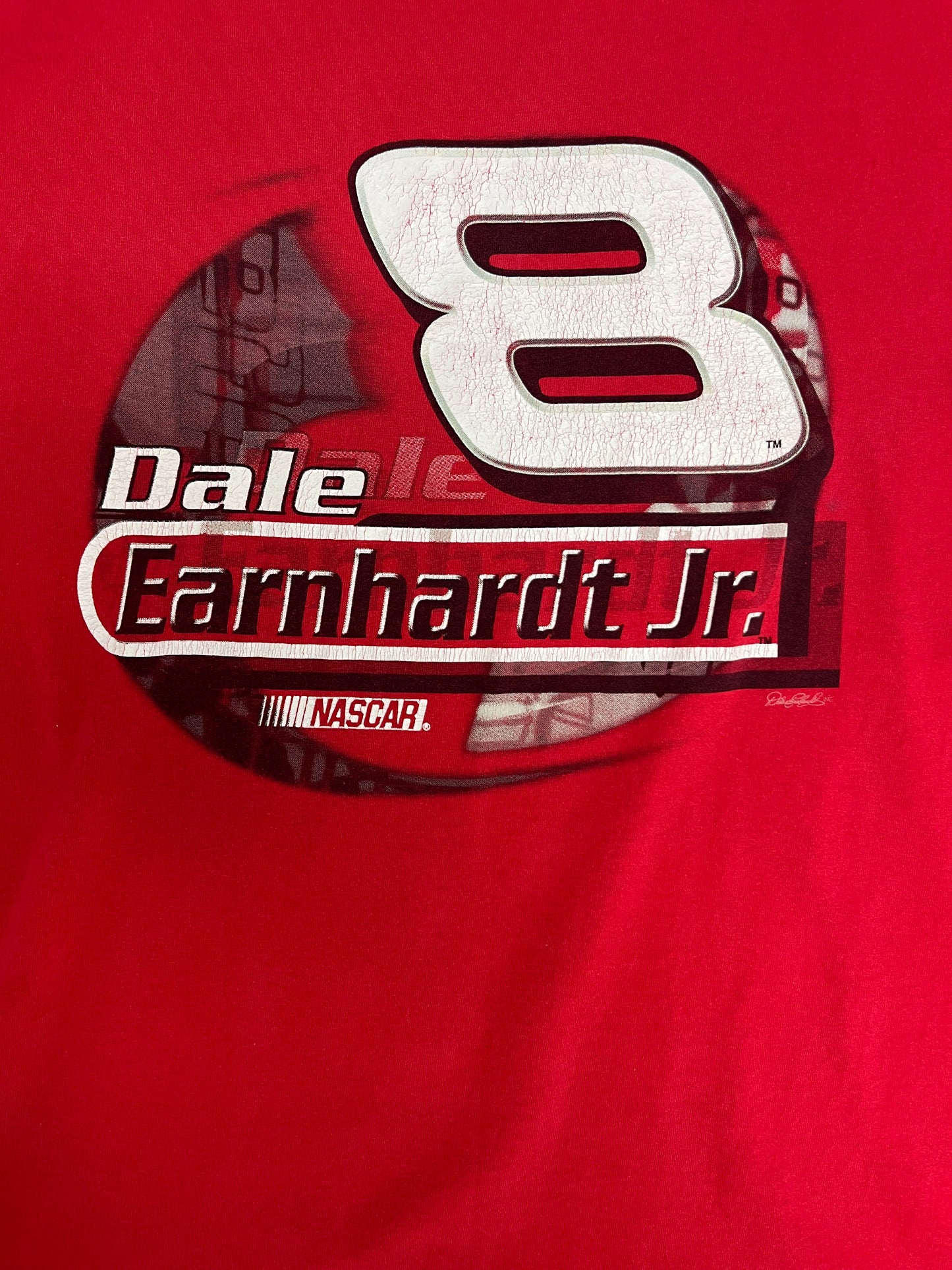 Dale Earnhardt Jr NASCAR Graphic Tee | Size XX-Large | Vintage 2000s NASCAR Racing Red T-Shirt | Free Shipping to America |