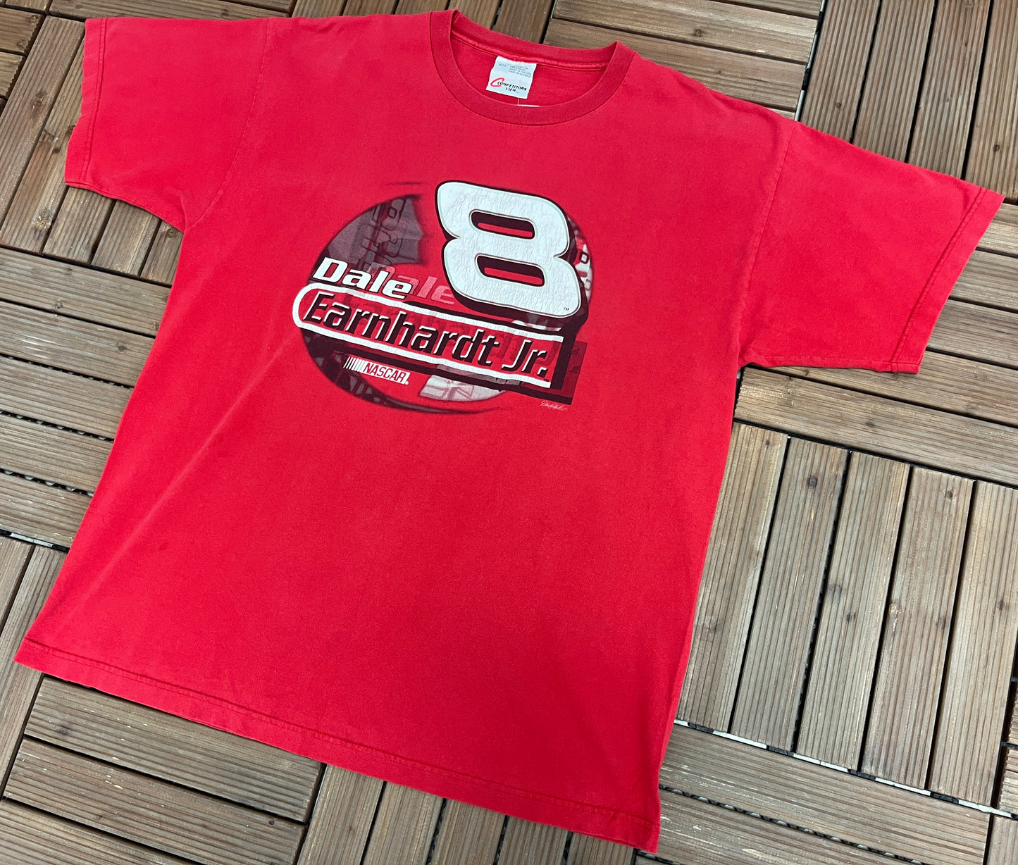 Dale Earnhardt Jr NASCAR Graphic Tee | Size XX-Large | Vintage 2000s NASCAR Racing Red T-Shirt | Free Shipping to America |