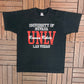 University of Nevada Las Vegas Runnin' Rebels Graphic Tee | Size X-Large |Vintage 1990s College Single Stitch Black T-Shirt |
