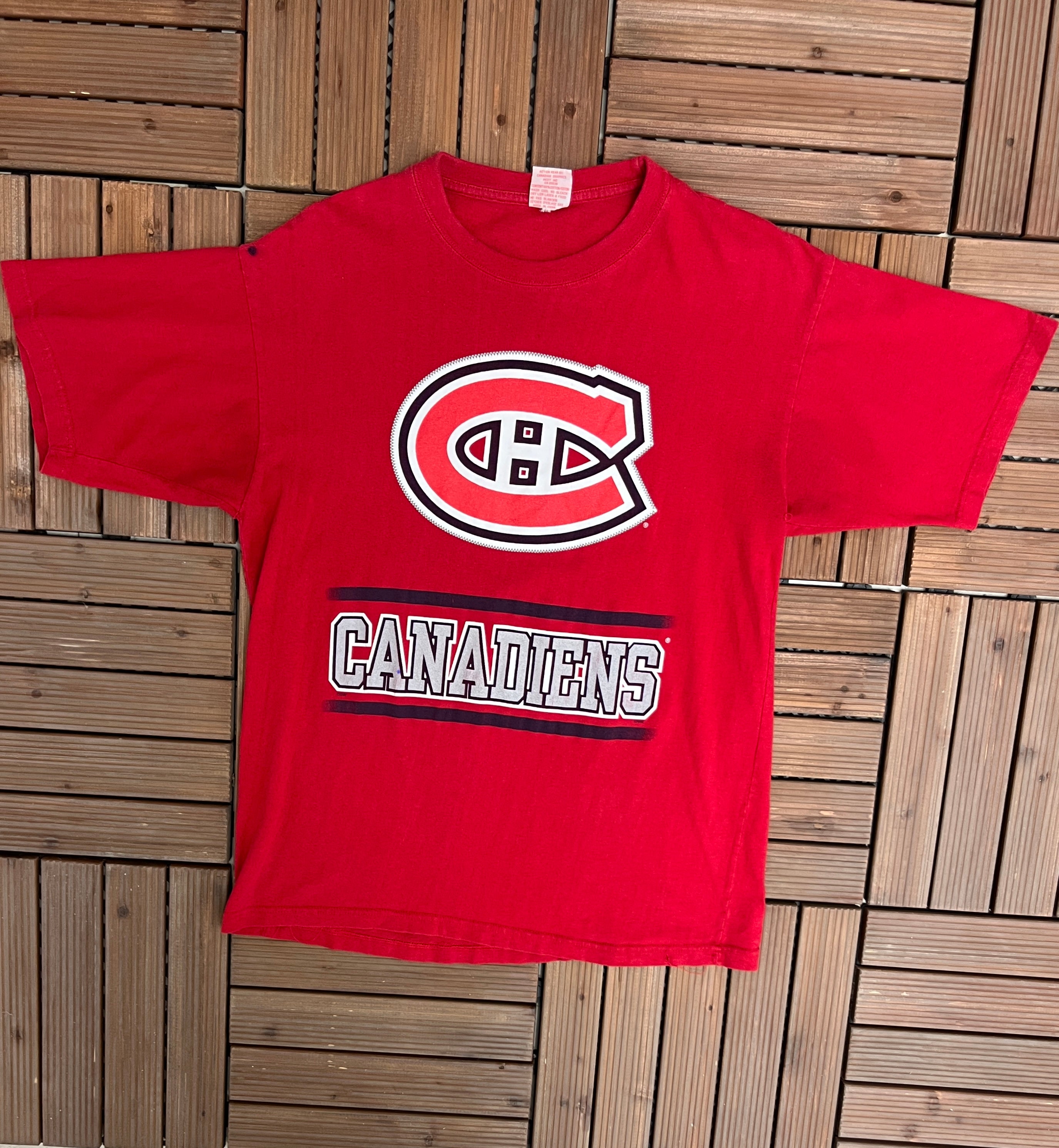 Montreal Canadiens Graphic Tee | Size Medium | Vintage 1990s NHL