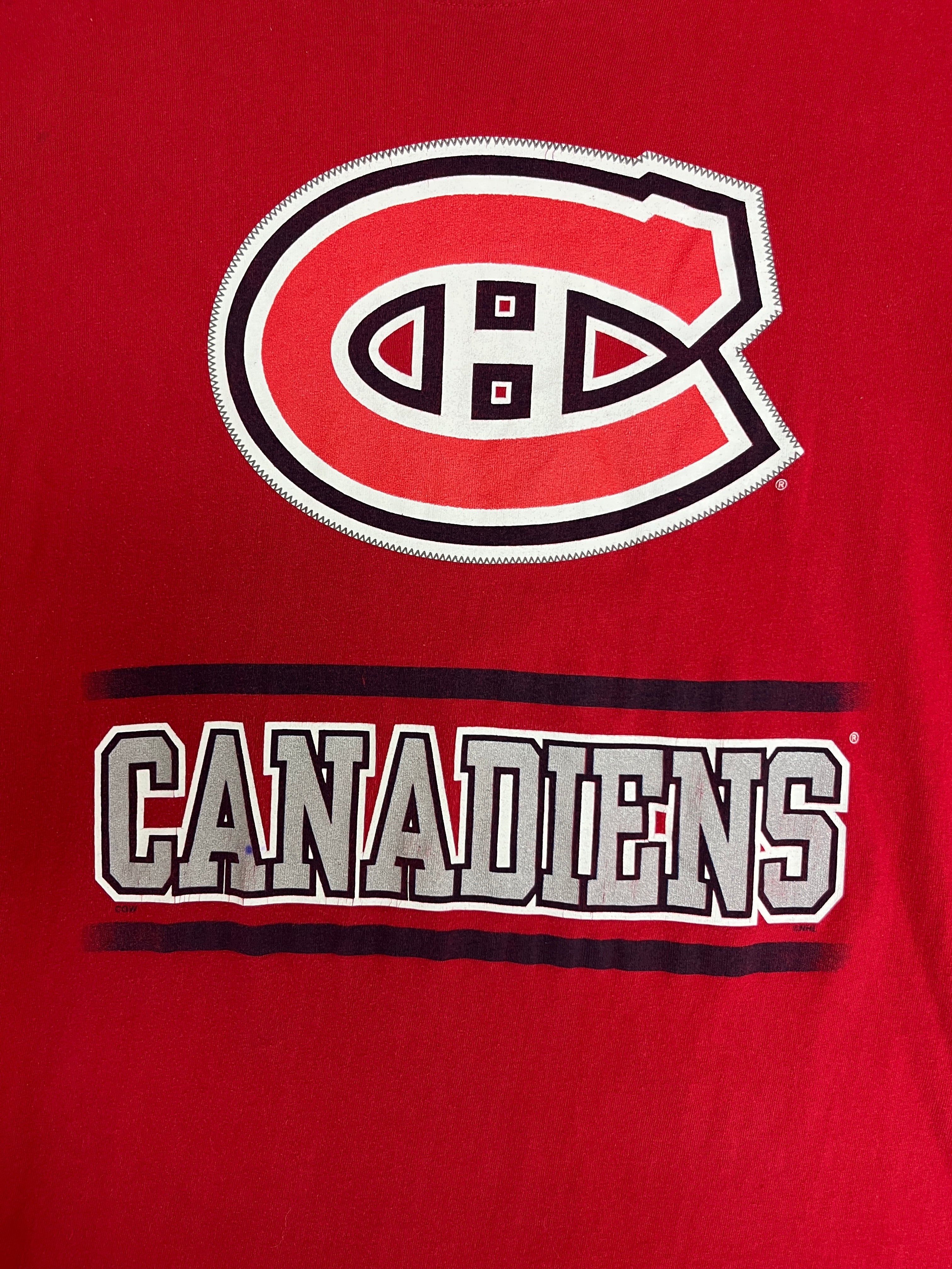 Montreal Canadiens Graphic Tee | Size Medium | Vintage 1990s NHL