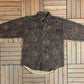Ruff Hewn Animal Abstract Button Down | Size Large | Vintage 1990s Made in Canada Brown Button Down | Free Shipping to USA |
