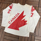 Team Canada Darryl Sittler '76 Canada Cup Hockey Jersey | Size Large | Vintage 1970s Hockey White Jersey |