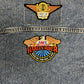 Harley Owners Group Levi Strauss & Co 70598-4891 Denim Jacket | Size Small | Vintage 1990s Blue Jean Trucker Jacket |