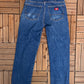 Dickies Medium Blue Denim Jeans | Size 32 x 32 | Vintage 2000s Branded Dickies Denim Medium Blue Jeans | Free Shipping to USA |