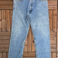 Levi Strauss & Co 505 Regular Fit Denim Jeans | Size 36 x 32 | Vintage 2000s Levi's Medium Blue Jeans | Made in USA |