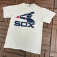 Chicago White Sox Graphic Tee | Size Medium | Vintage 2000s MLB Baseball White T-Shirt |