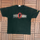 Kevin Harvick Face the Race Graphic Tee | Size XX-Large | Vintage 2000s NASCAR Racing Black T-Shirt |