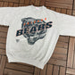 Chicago Bears Graphic Crewneck Tee | Size Large | Vintage 1990s NFL Football Grey Sweater |