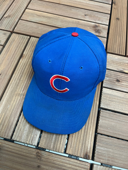 Chicago Cubs Embroidered Hat | Adjustable With Snap Back | Vintage 1990s MLB Baseball Blue Cap | Free Shipping to USA |