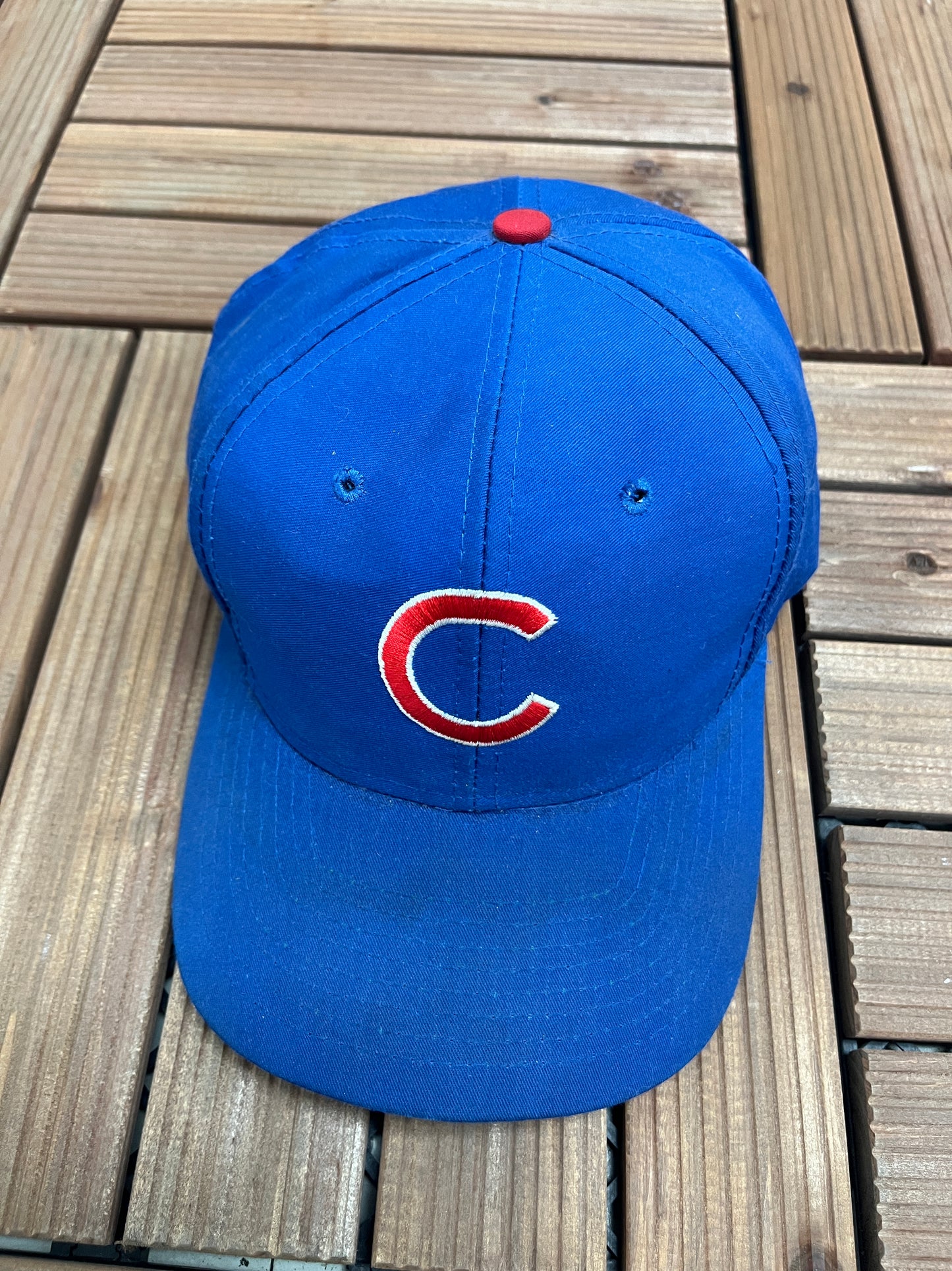 Chicago Cubs Embroidered Hat | Adjustable With Snap Back | Vintage 1990s MLB Baseball Blue Cap | Free Shipping to USA |