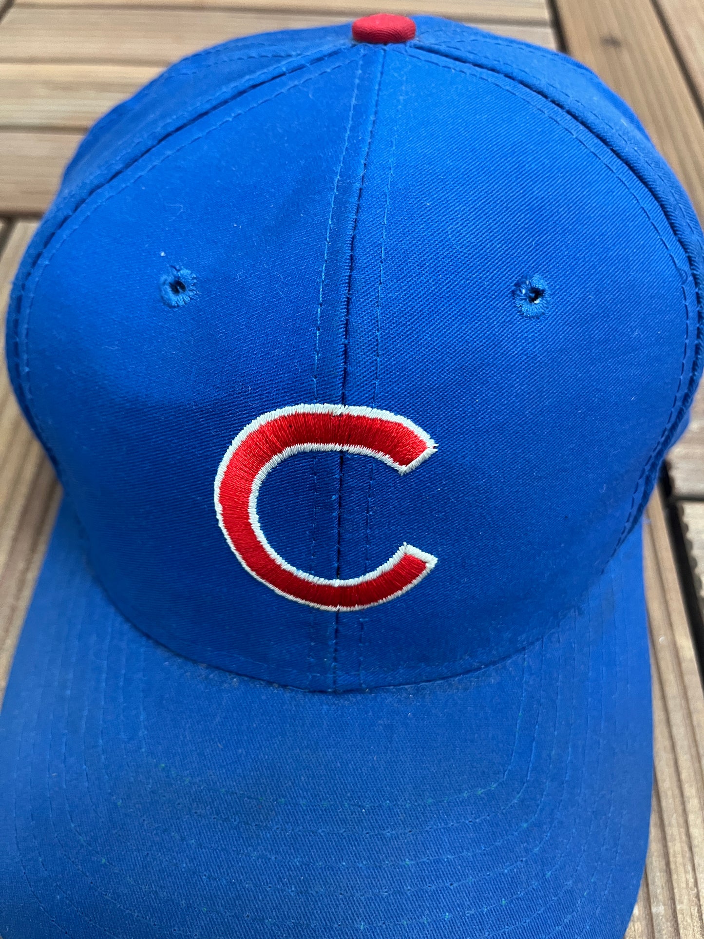 Chicago Cubs Embroidered Hat | Adjustable With Snap Back | Vintage 1990s MLB Baseball Blue Cap | Free Shipping to USA |