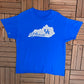 University of Kentucky Wildcats Graphic Tee | Size X-Large | Vintage 2000s College Sports Blue T-Shirt |