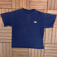 HBO Embroidered Graphic Tee | Size X-Large | Vintage 1990s Promotional Sports Network Blue T-Shirt | Free Shipping to USA |