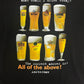 Multiple Choice Beer Amsterdam T-Shirt | Size XX-Large | Vintage 1990s Single Stitch Black T-Shirt |