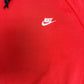 Nike Small Embroidered Swoosh Graphic Hoodie | Size XX-Large | Vintage 2000s Red Branded Swoosh Sweatshirt |