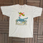 Maryland State Flag Graphic Tee | Size X-Large | Vintage 1990s Made in USA Beige T-Shirt |