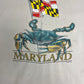 Maryland State Flag Graphic Tee | Size X-Large | Vintage 1990s Made in USA Beige T-Shirt |
