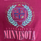University of Minnesota Graphic Crewneck | Size X-Large | Vintage 1990s College Purple Sweater |