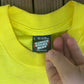 Atlantic City, New Jersey Graphic Tee | Size Large | Vintage 1990s Tourist Promotional Yellow T-Shirt |