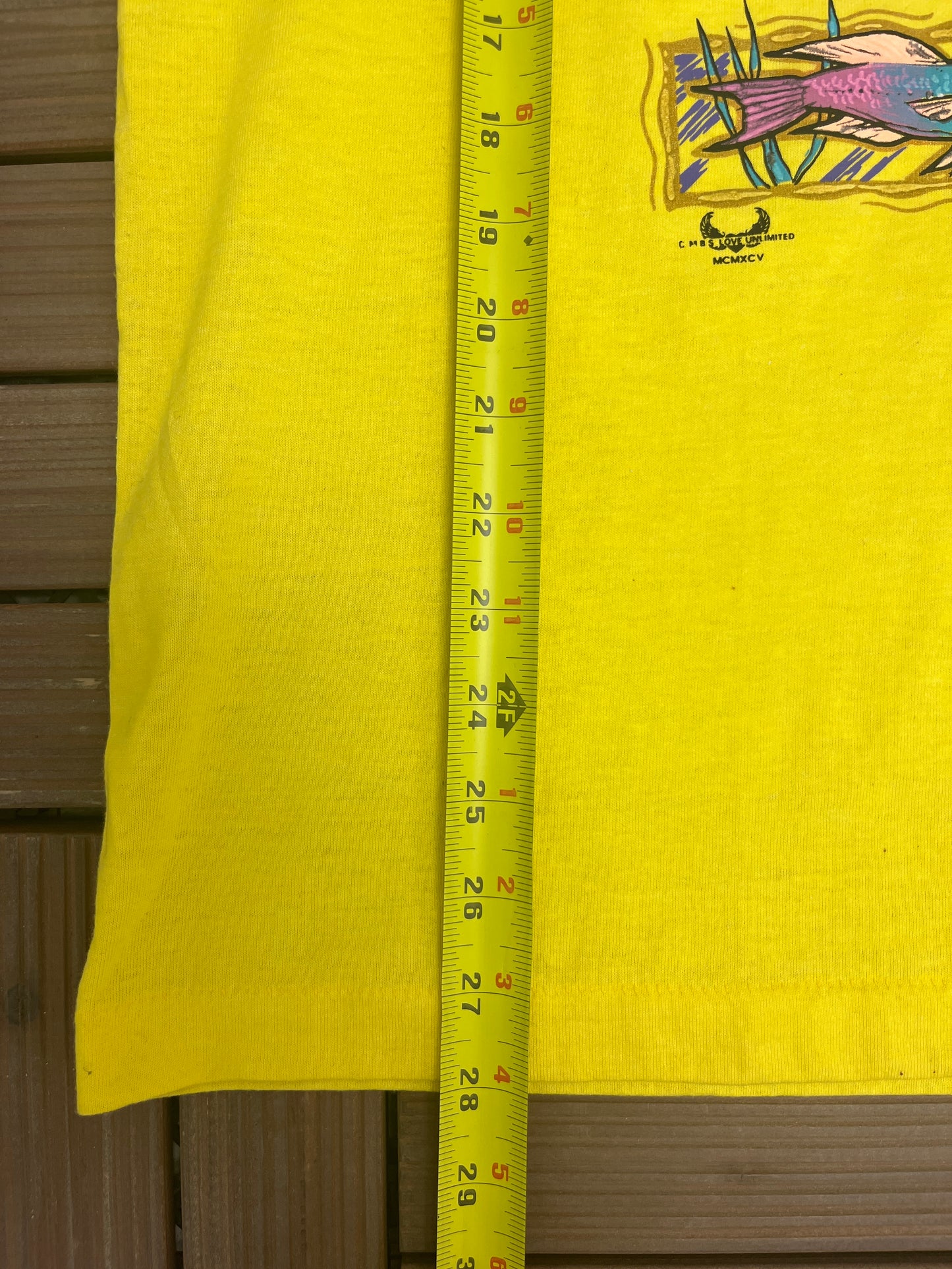 Atlantic City, New Jersey Graphic Tee | Size Large | Vintage 1990s Tourist Promotional Yellow T-Shirt |