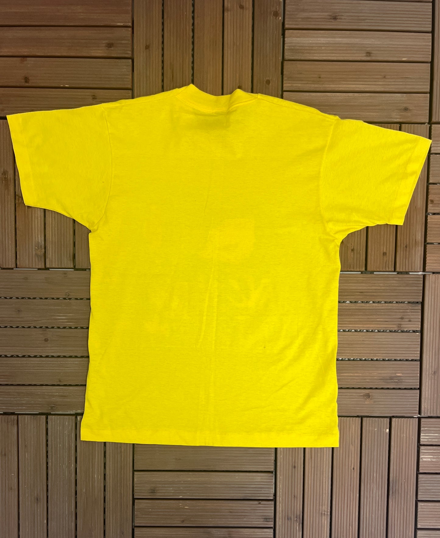 Atlantic City, New Jersey Graphic Tee | Size Large | Vintage 1990s Tourist Promotional Yellow T-Shirt |