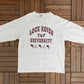Lock Haven University Track & Field Graphic Tee | Size Large | Vintage 1990s College Sports Grey T-Shirt | Free Shipping to USA|