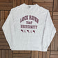 Lock Haven University Track & Field Graphic Tee | Size Large | Vintage 1990s College Sports Grey T-Shirt | Free Shipping to USA|
