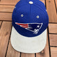 New England Patriots Embroidered Graphic Hat | Snap Back | Vintage 1990s NFL Football Blue Hat |