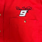 Bill Elliot Embroidered Button Down Tee | Size X-Large | Vintage 2000s NASCAR Racing T-Shirt |