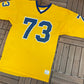 Champion Yellow & Blue Football Jersey | Size Large | Vintage 1990s Champion Yellow Football Jersey | Made in USA | Free Shipping To USA |