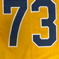 Champion Yellow & Blue Football Jersey | Size Large | Vintage 1990s Champion Yellow Football Jersey | Made in USA | Free Shipping To USA |