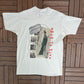 Elvis Presley Tour Of Duty Graphic Tee | Size X-Large | Vintage 1990s King of Rock & Roll Off White T-Shirt |