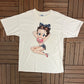 Betty Boop American Stars Graphic Tee | Size X-Large | Vintage 2000s Animated Television Series White T-Shirt | Free Shipping to USA |